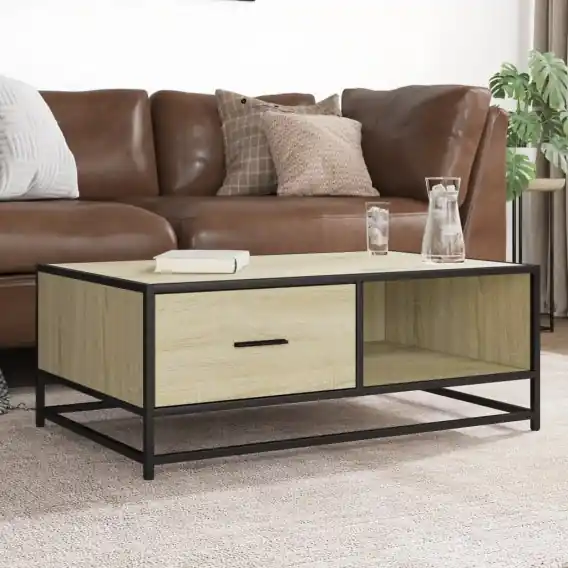 Zamów dziś Stolik kawowy, dąb sonoma, 90x57x35 cm, materiał drewnopochodny Lumarko! - Hurtownia wielobranżowa Lumarko